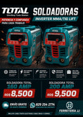 Soldadoras TOTAL inverter MMA/TIG Lift