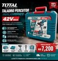 Taladro percutor inalámbrico TOTAL 42V MAX